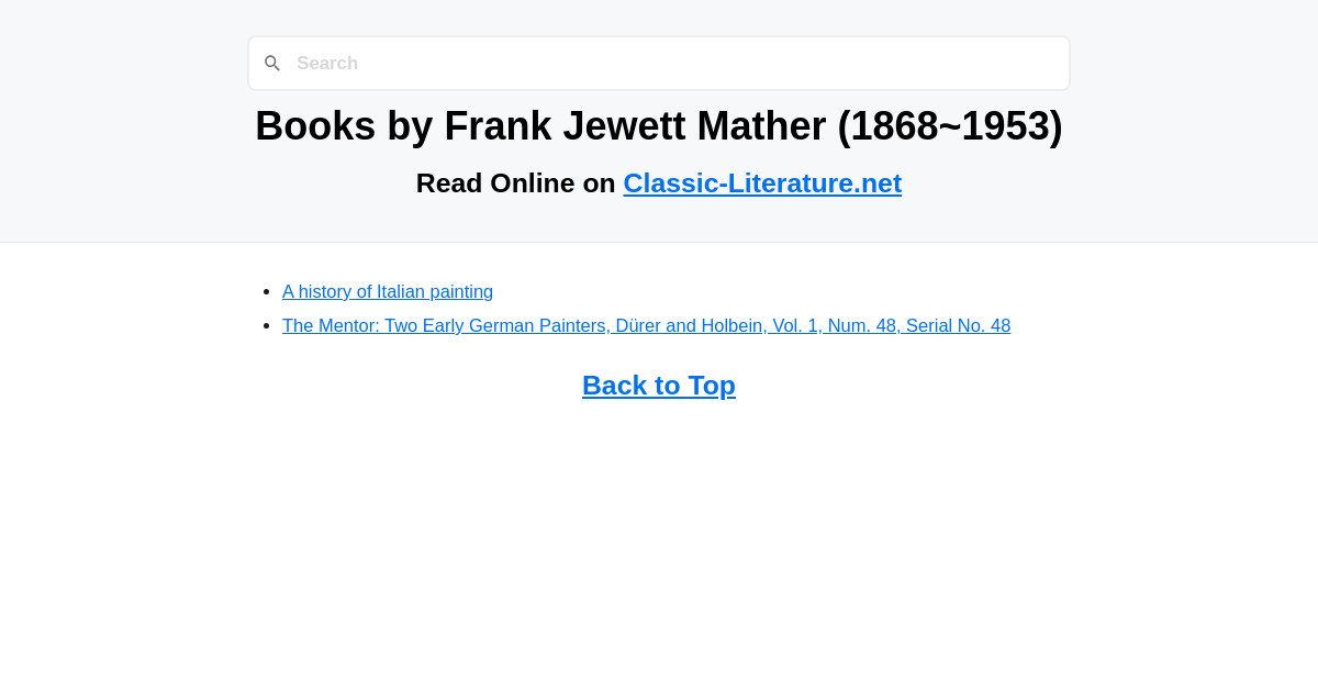 Frank Jewett Mather