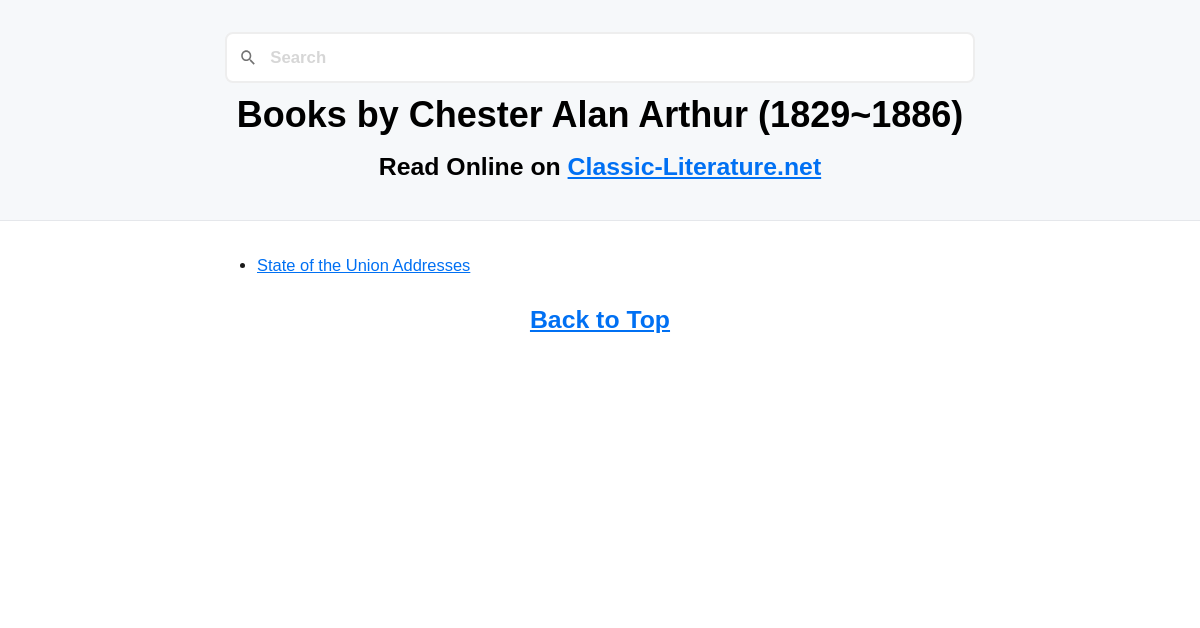 Chester Alan Arthur Arthur