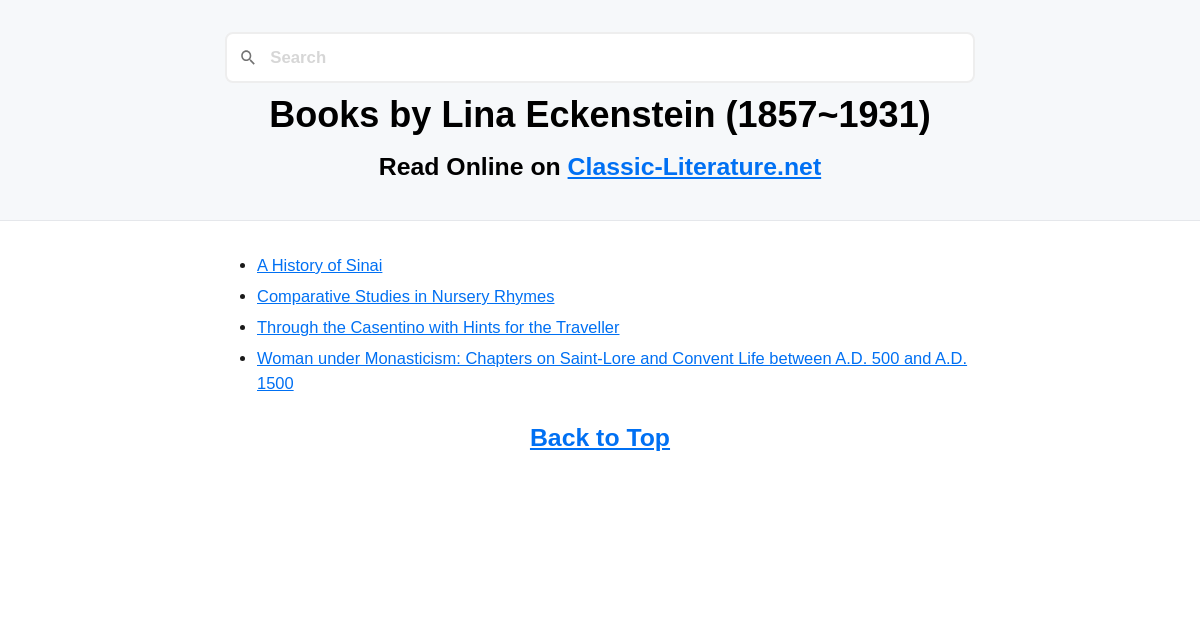 Lina Eckenstein
